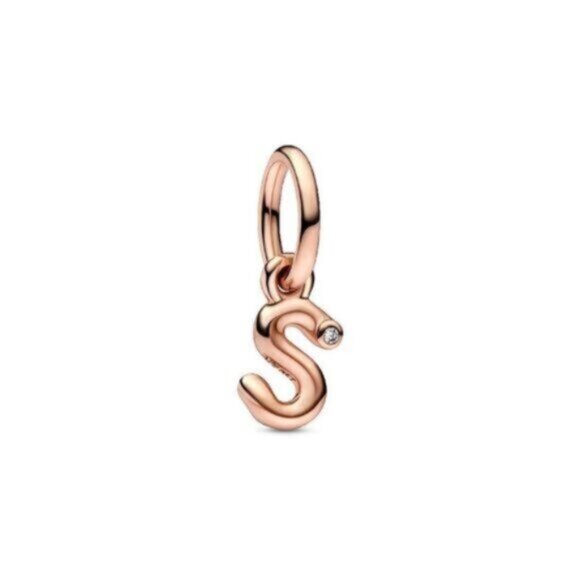 Pandora Moments 14K Rose Gold Plated Cz Dangle Charm - Picture 1 of 3